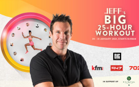 Kfm 94.5 and Big Concerts are proud to present JEFF's Big 25-Hour Workout