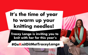 Tracey Lange invites YOU to knit with her for Mandela Day
