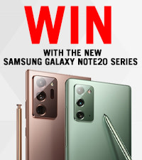 Win with the new Samsung Galaxy Note20 and 947 
