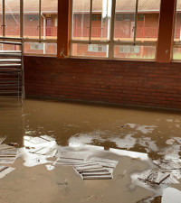 Flood damage forces Ladysmith school to close on first day back