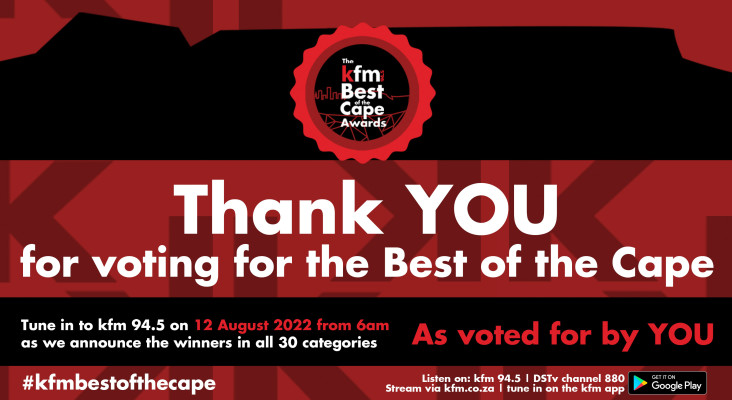 FINALISTS: The Kfm Best of the Cape Awards 2022
