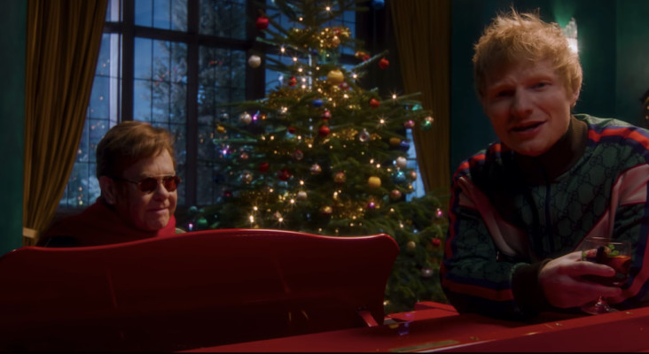 Watch Ed Sheeran and Sir Elton John sing 'Merry Christmas'