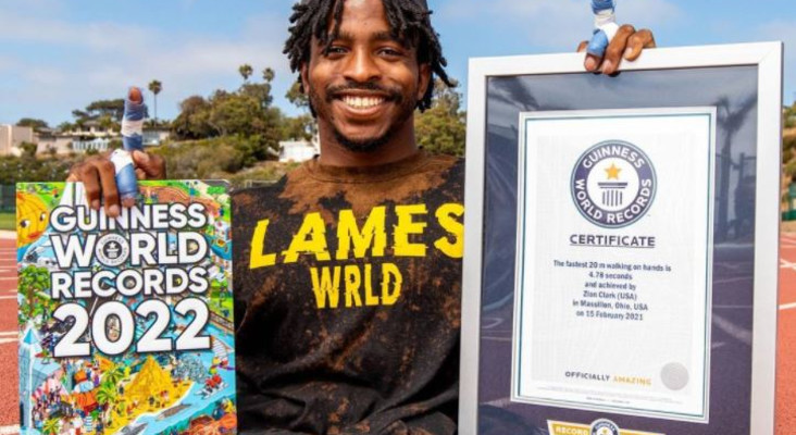 Guinness World Record: Zion Clark is the fastest man on two hands
