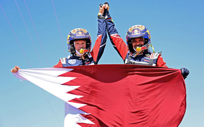 Pembalap Qatar Nasser al-Attiyah memenangkan gelar Reli Dakar keempat