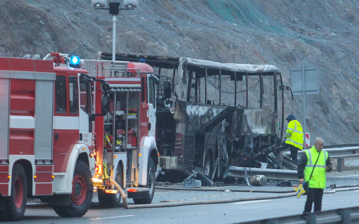 Sedikitnya 45 orang tewas dalam kebakaran bus di Bulgaria