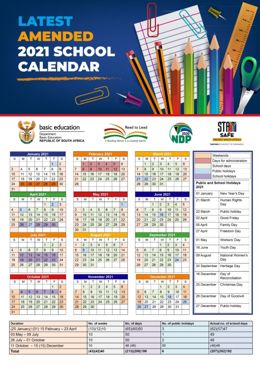 Department of Education releases revised 2021 Academic Calendar