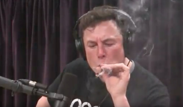 Elon Musk just smoked a joint live on air during interview