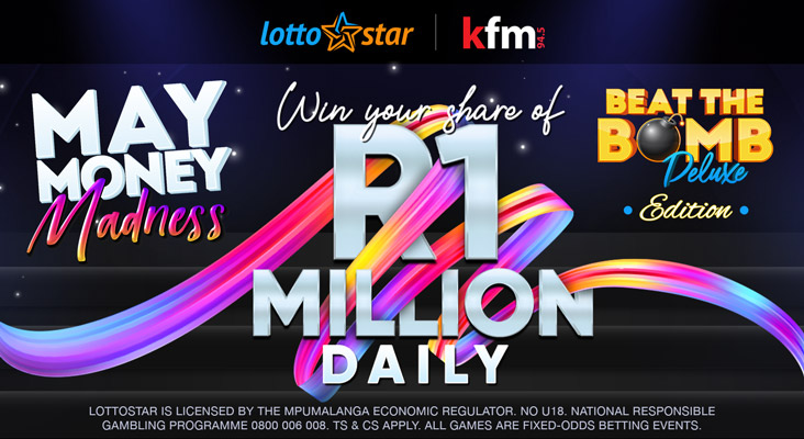 LottoStar’s May Money Madness competition is back with Kfm 94.5!