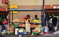 FILE: A street vendor selling fruit in Johannesburg, Gauteng.