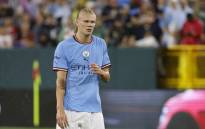 Manchester City striker Erling Haaland looks on during the international friendly match between Manchester City and FC Bayern Munich at at Lambeau Field in Green Bay, Wisconsin, on 23 July 2022. Picture: Kamil KRZACZYNSKI/AFP