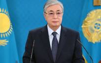 This handout image taken and released by the Kazakh presidential press service on 7 January 2022 shows Kazakh President Kassym-Jomart Tokayev making a public address in Alamaty. Picture: AFP