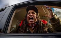  A woman reacts, in anger, to the Kyle Rittenhouse verdict outside the courthouse in Kenosha, Wisconsin on 19 November 2021. Picture: AFP