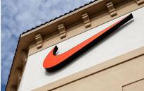 The Swoosh logo on a Nike factory store in Florida. Picture: AFP.