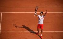 Novak Djokovic celebrates a win at the French Open on 3 June 2021. Picture: @rolandgarros/Twitter