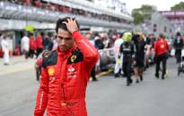 Ferrari's Spanish driver Carlos Sainz Jr reacts after the qualifying session of the 2023 Formula One Australian Grand Prix at the Albert Park Circuit in Melbourne on 1 April 2023. Picture: WILLIAM WEST/AFP