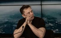 Elon Musk at press conference 