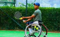 South African wheelchair tennis player Alwande Sikhosana. Picture: @kznsportconfed1/Twitter.