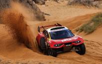 Prodrive's French driver Sebastien Loeb on his way to victory on stage four of the Dakar Rally on 4 January 2023. Picture: @BRaidXtreme/Twitter