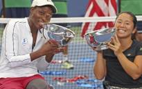 South Africa's Kgothatso Montjane and her Japanese partner, Yui Kamiji, are the US Open doubles champions. Picture: @womenofjapan/Twitter.

