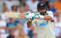 New Zealand's Daryl Mitchell plays a shot during play on day 1 of the third Test cricket match between England and New Zealand at Headingley Cricket Ground in Leeds, northern England, on 23 June 2022. Picture: Lindsey Parnaby/AFP