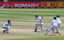Rassie van der Dussen watches the ball after playing a shot during the fourth day of the third Test cricket match between South Africa and India on 14  January 2022. Picture: AFP