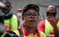 FILE: Hlubi-Majola said that while the union will also be approaching the CCMA soon on the picketing rules, they hope the employers will come to the table with a better offer. Picture: Xanderleigh Dookey Makhaza/Eyewitness News