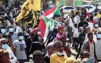 FILE: Sudanese demonstrators rally in al-Daim neighbourhood in the capital Khartoum on 2 January 2022, amid calls for pro-democracy rallies in "memory of the martyrs" killed in recent protests. Picture: AFP