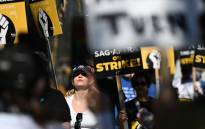 SAG-AFTRA members and their supporters picket outside Netflix during their strike against the Hollywood studios, in Hollywood, California, on 8 November 2023. Picture: AFP