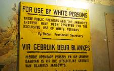 A Notice board in the District Six Museum used during the Apartheid era in South Africa