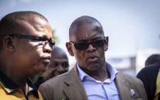 ANC secretary general Ace Magashule arrives at the IEC's head offices in Centurion, Tshwane, to submit the governing party’s election candidates list. Picture: Abigail Javier/EWN