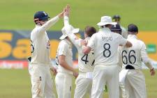 England spinners claimed three key wickets on Sunday to tighten the noose around Sri Lanka. Picture: Twitter @englandcricket. 