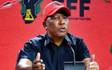 EFF leader Julius Malema during a press briefing on Thursday. 14 July 2022. Picture: EFF South Africa/Twitter.