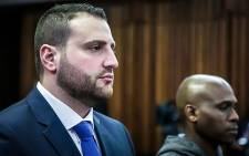 FILE: Christopher Panayiotou and co-accused Sinethemba Nenembe stand in the Port Elizabeth High Court. Picture: EWN