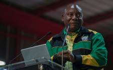 ANC president Cyril Ramaphosa delivered the closing address at the party’s 54th national conference at Nasrec in Johannesburg on 21 December 2017. Picture: Christa Eybers/Eyewitness News.