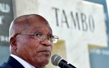 President Jacob Zuma addresses wreath-laying ceremony to commemorate the life of Oliver Reginald Tambo. Picture: GCIS.