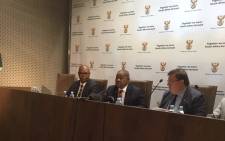 Transport Minister Blade Nzimande briefing the media on the preliminary Easter road safety report on 2 May 2019. Picture: GCIS.