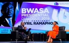 President Cyril Ramaphosa addresses a dialogue, convened under the theme 'The Economy is Woman', which is organised by the Businesswomen’s Association of South Africa (BWASA) on 29 October 2019. Picture: GCIS