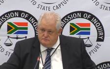 A screengrab of former Bosasa chief operations officer Angelo Agrizzi giving testimony at the Zondo Commission on 16 January 2019.
