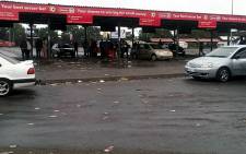 The Germiston taxi rank without any taxis during a taxi driver protest on 3 February 2014. Picture:@Masechaba89 via Twitter.