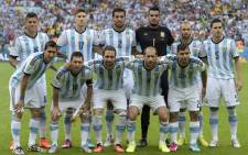 FILE: Argentina pose for a team photo ahead of their match against Nigeria. Picture: Facebook.