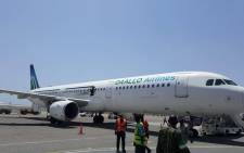 FILE: An explosion on Airbus A321 made a hole in the fuselage and forced the plane to return to the Somali capital of Mogadishu to make an emergency landing. Picture: www.airlive.net