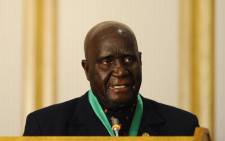 In this file photo taken on August 17, 2010 Former and first Zambian president Kenneth Kaunda delivers a speech during the closing ceremony of the 30th Southern African Development Community (SADC) summit in Windhoek, Namibia. Picture: STEPHANE DE SAKUTIN / AFP