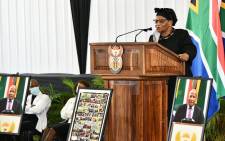 National Speaker of Parliament, Thandi Modise at Jackson Mthembu's funeral on 24 January, 2021. Picture: GCIS.
