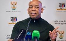 FILE: Minister of Electricity Kgosientsho Ramokgopa briefs media on progress made regarding the implementation of the Energy Action Plan. Picture:@GovernmentZA/Twitter.