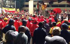 The National Union of Mineworkers (NUM) embarks on a strike in Johannesburg on 24 August 2013. Picture: Lesego Ngobeni/EWN