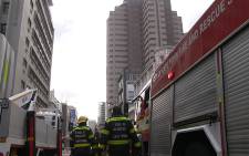 Firefighters in Cape Town's CBD. Picture: Supplied.