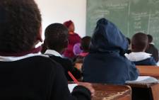 FILE: Pupils sitting in class. Picture: EWN