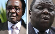 Zimbabwean Politicians: Zanu-PF leader Robert Mugabe and MDC leader Morgan Tsvangirai
