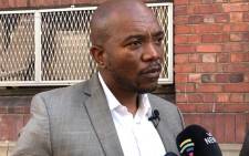 Build One SA (Bosa) leader Mmusi Maimane outside the Cape Town Central Police Station on 29 May 2023 after laying a complaint against the state for negligence in the death of a three-year-old girl in Johannesburg. Picture: Ntuthuzelo Nene/Eyewitness News