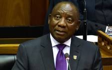 President Cyril Ramaphosa delivers the State of the Nation Address at the Parliament on 16 February 2018. Picture: AFP